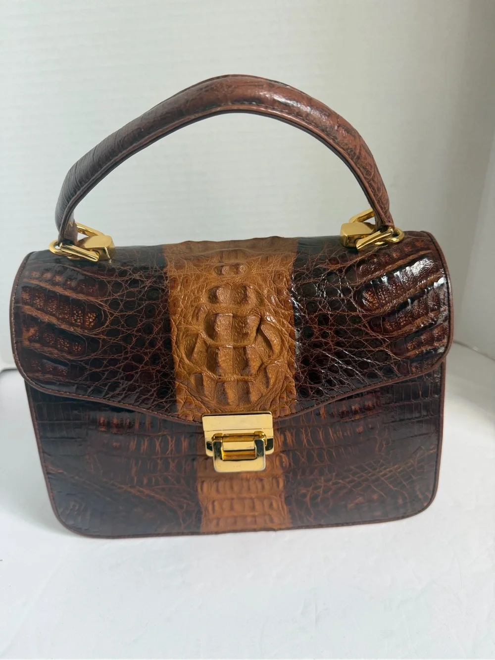 Crocodile sling 2 way crossbody